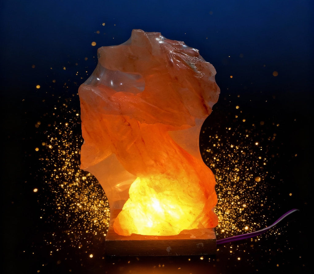 Horse Carved Himalayan Salt Lamp | Pakistan Decor