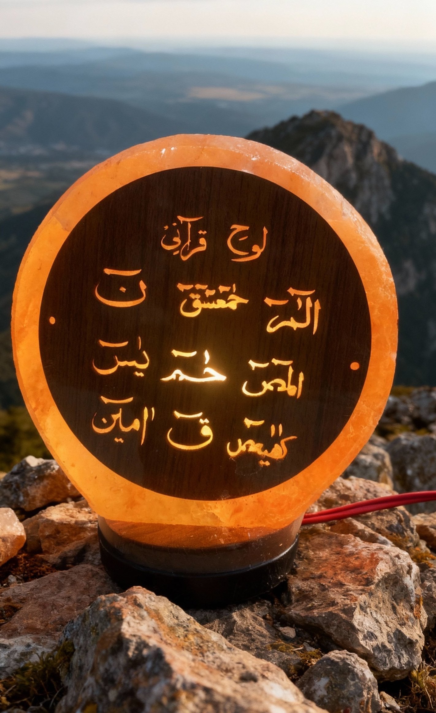 Blessed Loh-e-Qurani Himalayan Salt Lamp